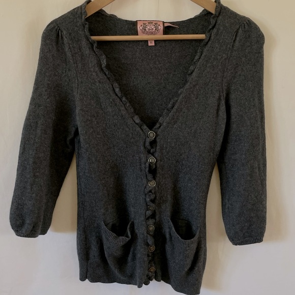 Juicy Couture Sweaters - Juicy Couture Cashmere/Wool Cardigan Size Medium